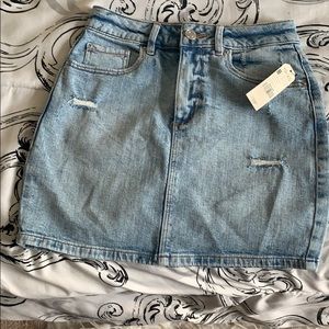 Jean mini skirt